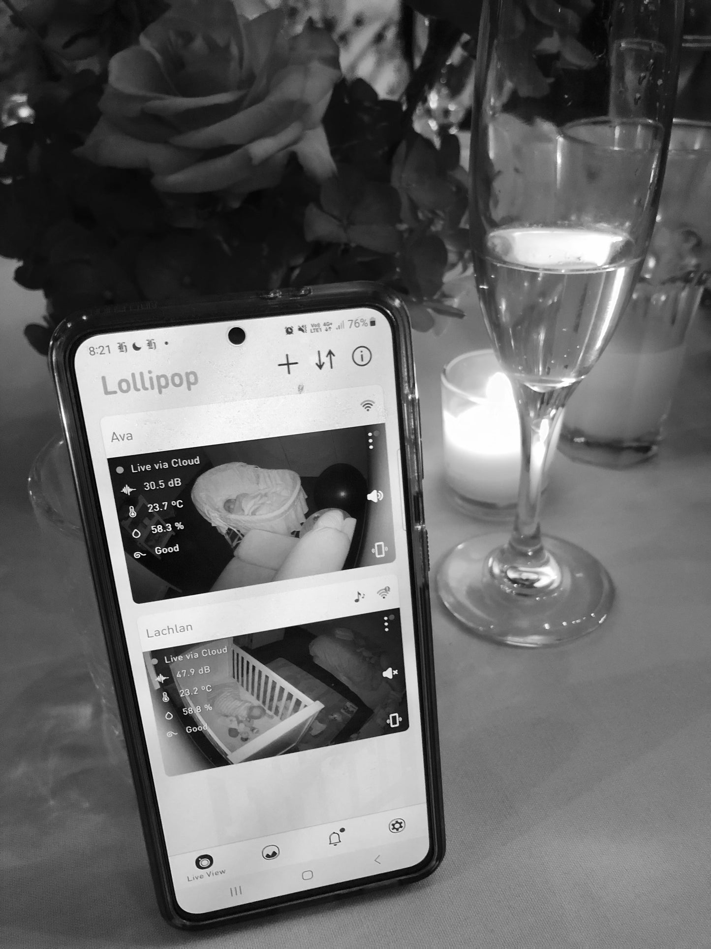 Lollipop Baby Monitor in Cotton Candy